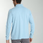 Polo manches longues PERY bleu ciel