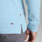 Polo manches longues PERY bleu ciel