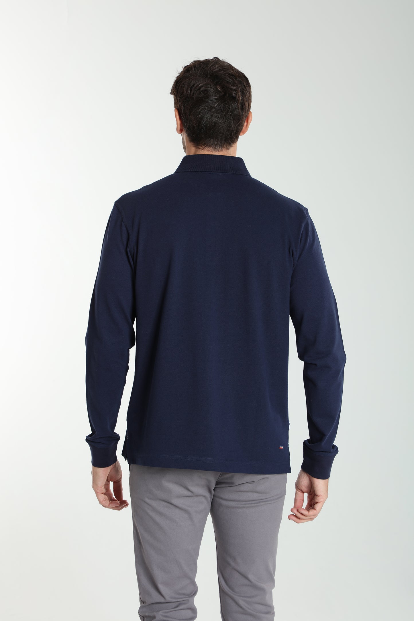 Polo manches longues PERY marine