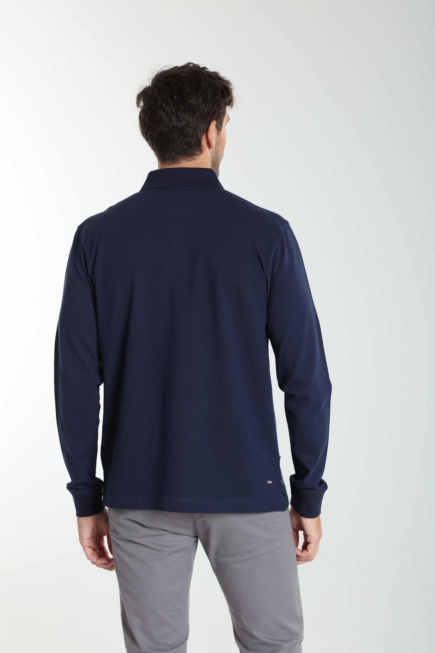 Polo manches longues PERY marine