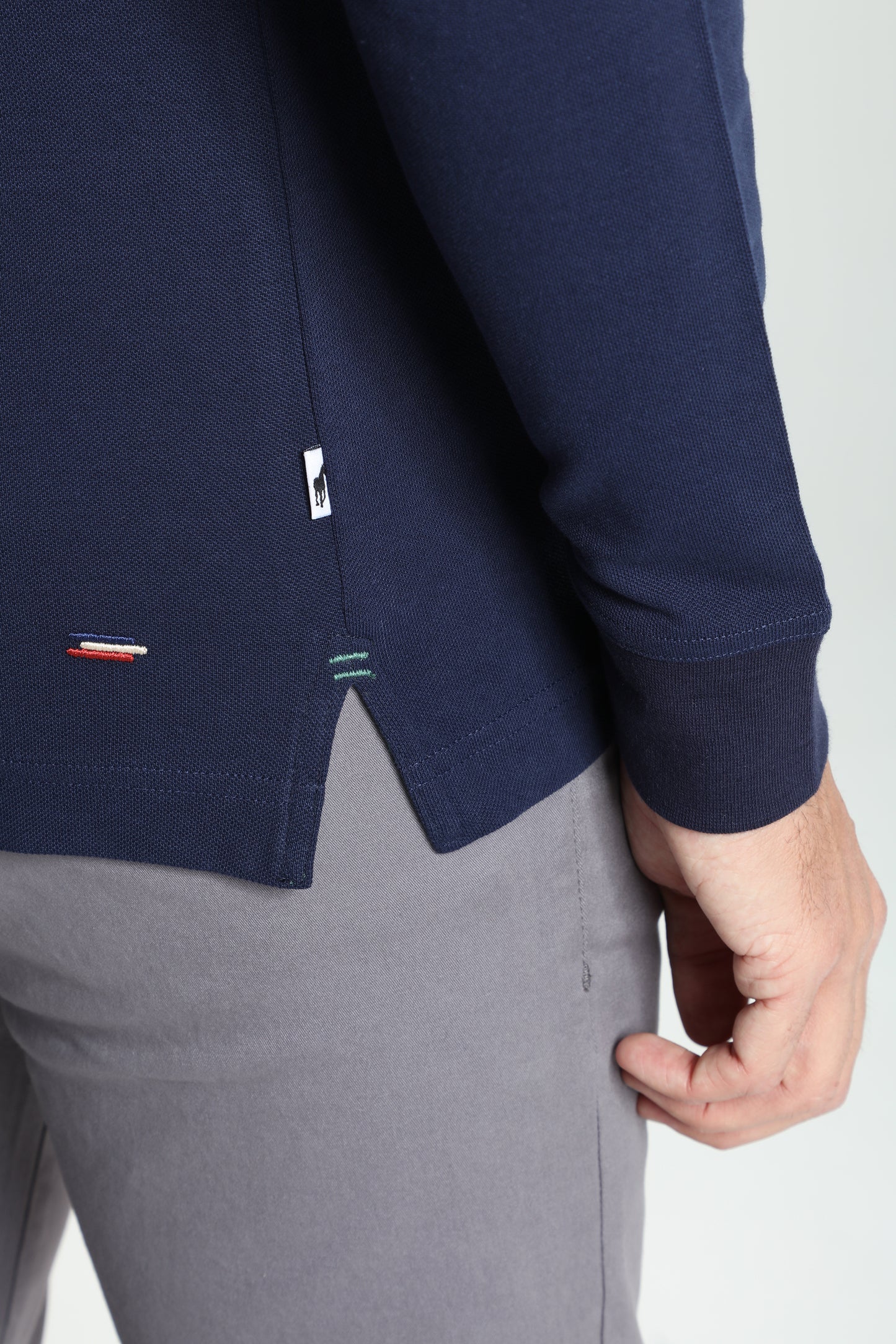 Polo manches longues PERY marine