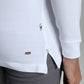 Polo manches longues PERY blanc