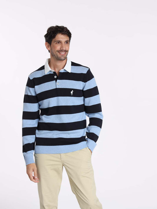 Pull RACING Bleu Clair/Marine