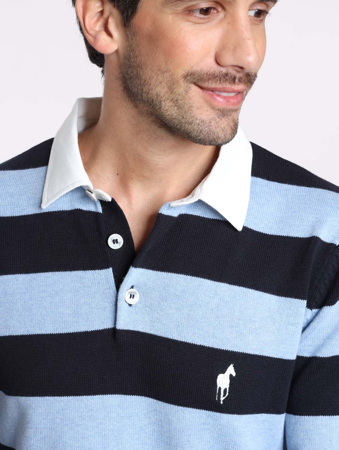 Pull RACING Bleu Clair/Marine