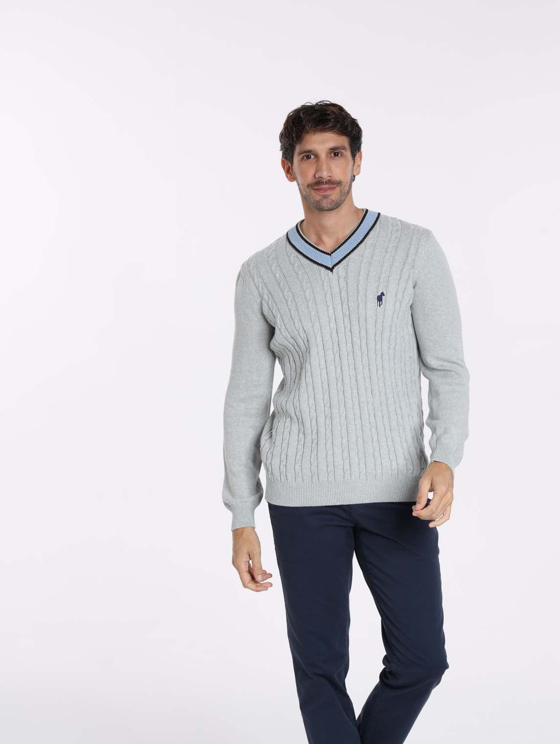 Pull PAULIN Gris Chine