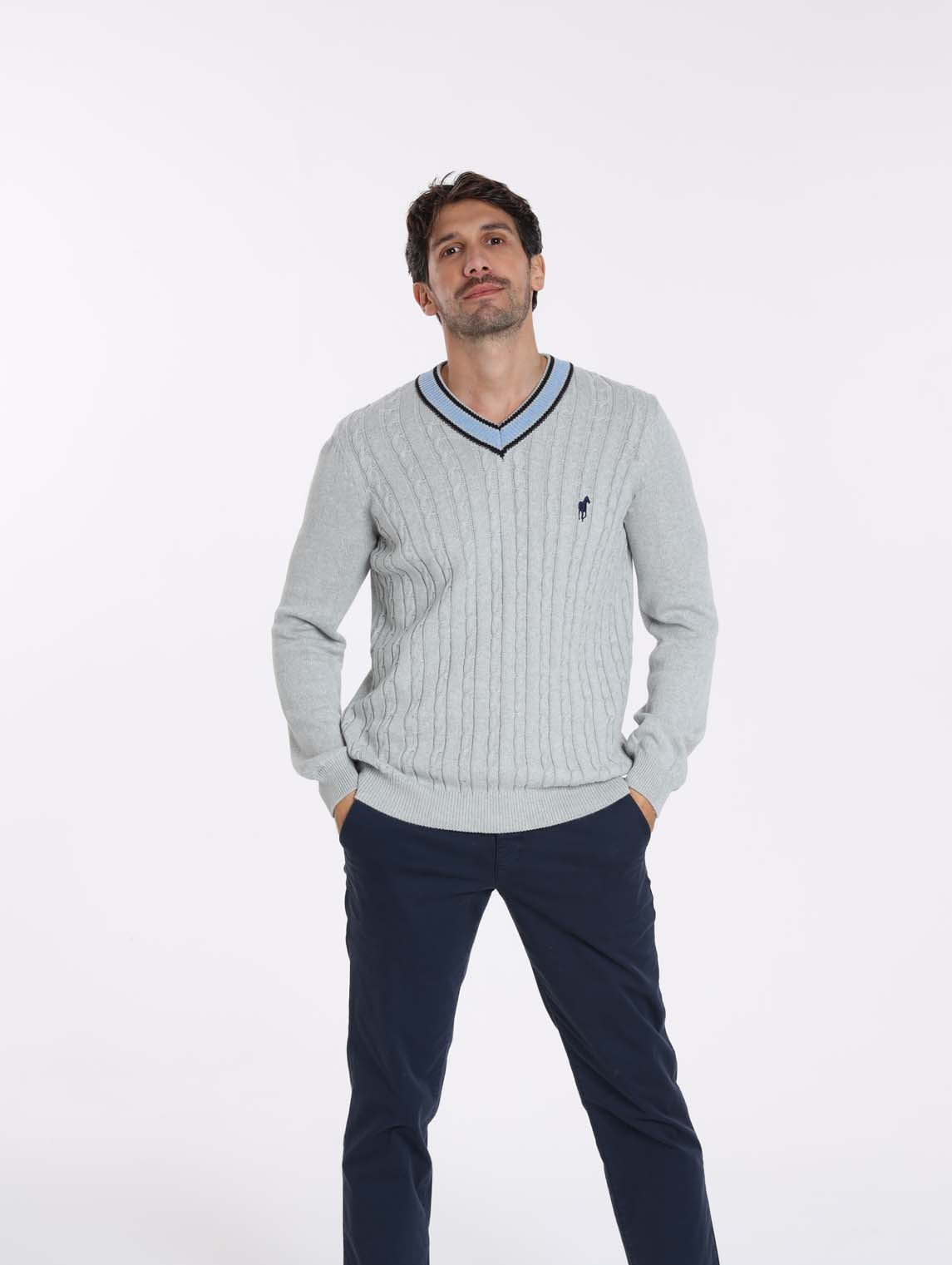 Pull PAULIN Gris Chine