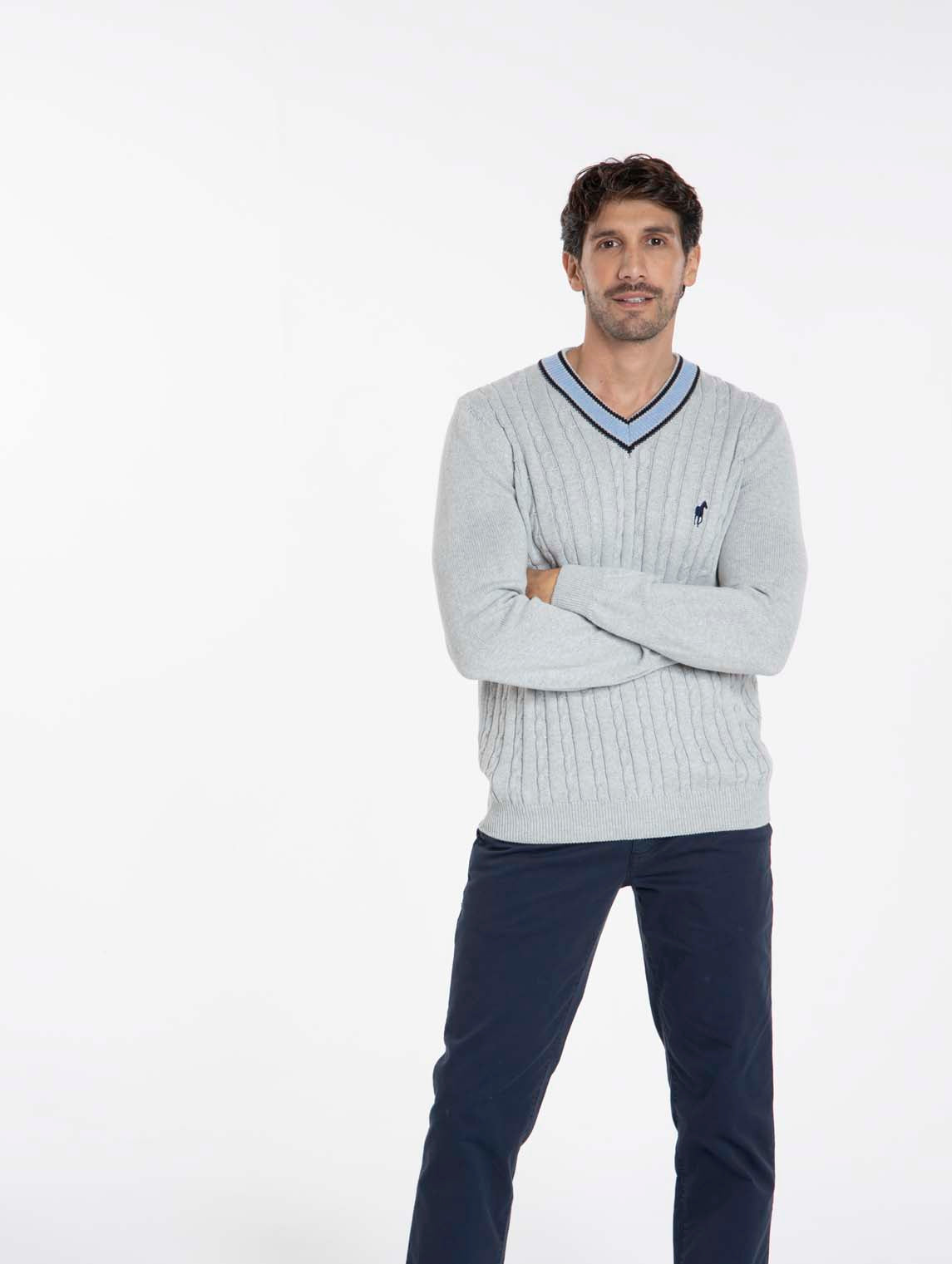 Pull PAULIN Gris Chine