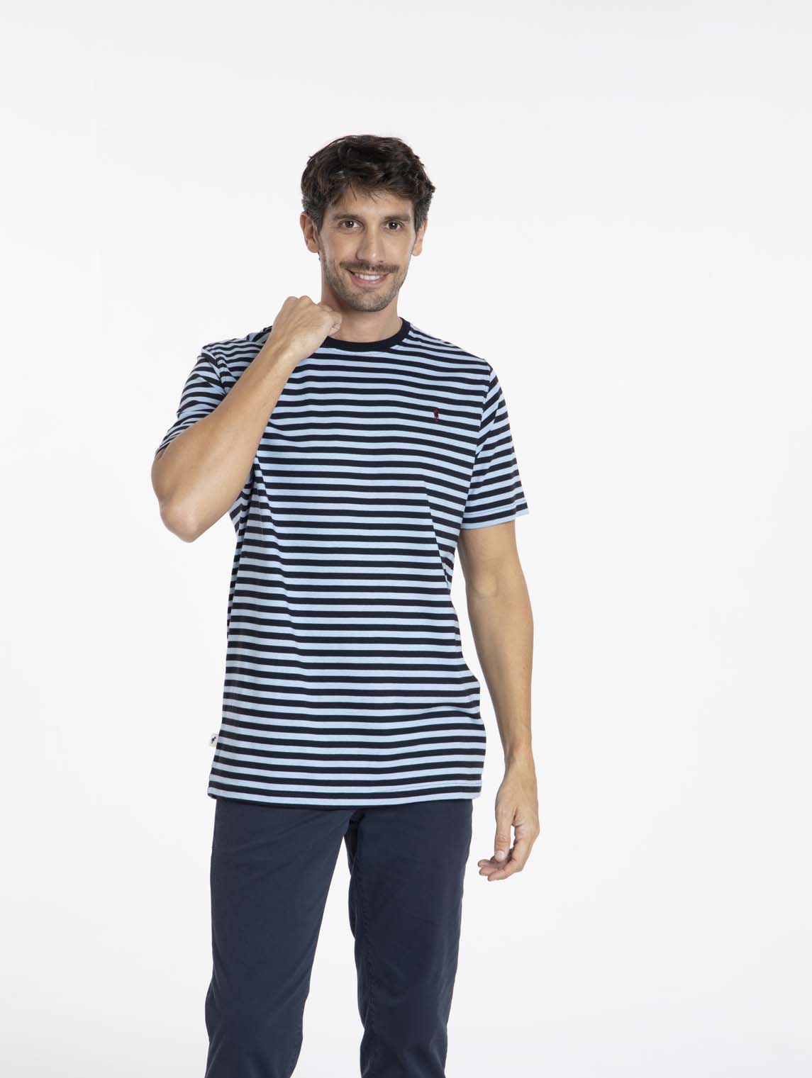 T-Shirt TAIPEI Marine/Bleu Ciel