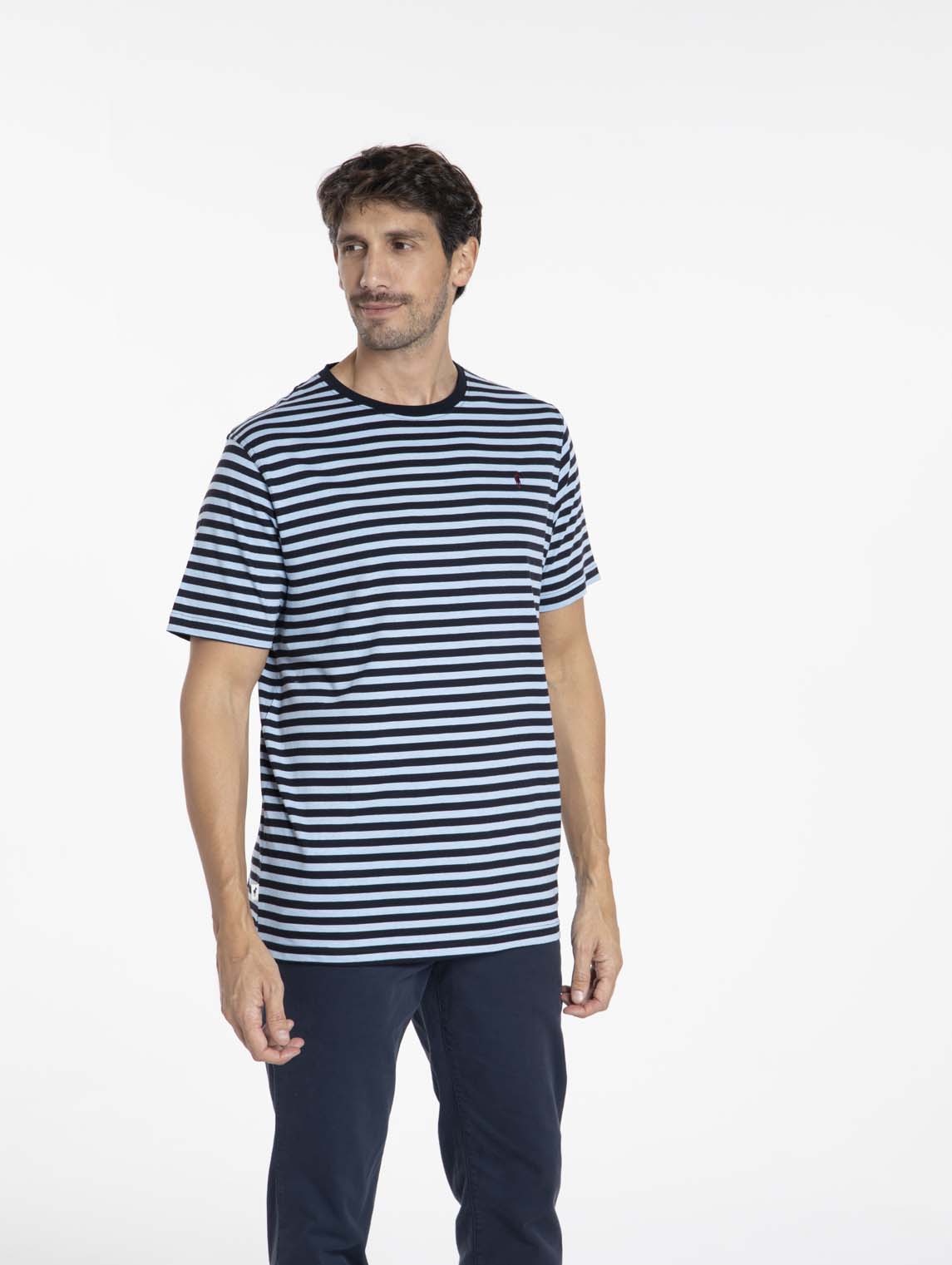 T-Shirt TAIPEI Marine/Bleu Ciel