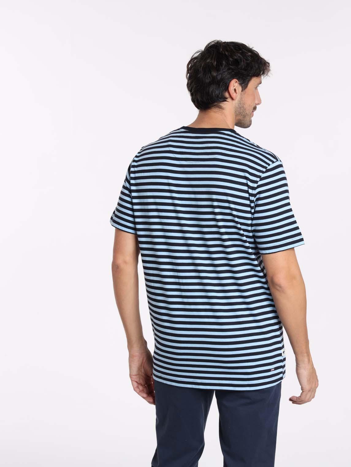 T-Shirt TAIPEI Marine/Bleu Ciel