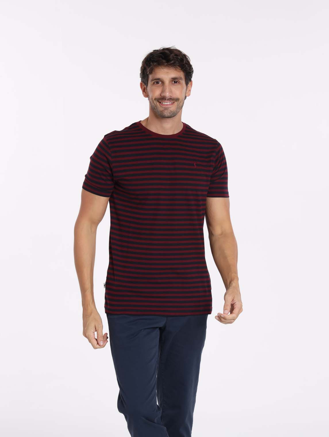 T-Shirt TAIPEI Bordeaux/ Marine