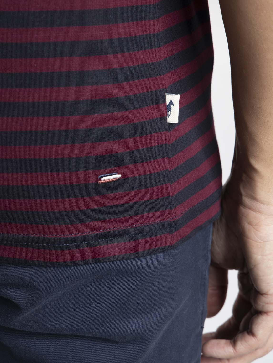 T-Shirt TAIPEI Bordeaux/ Marine