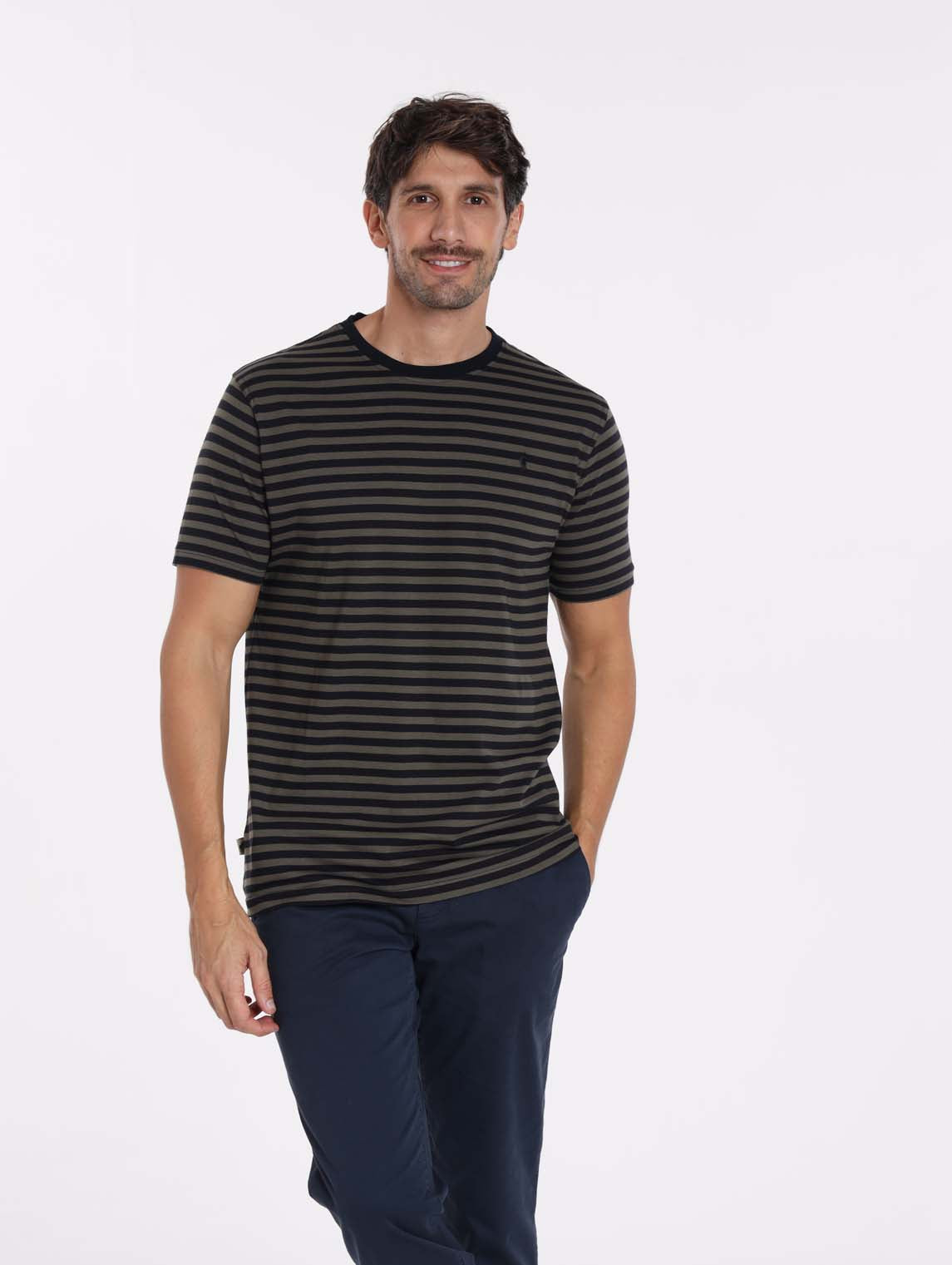 T-Shirt TAIPEI Kaki/Marine