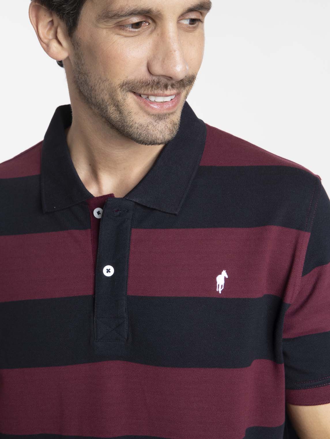 Polo OMAHA Bordeaux/ Marine