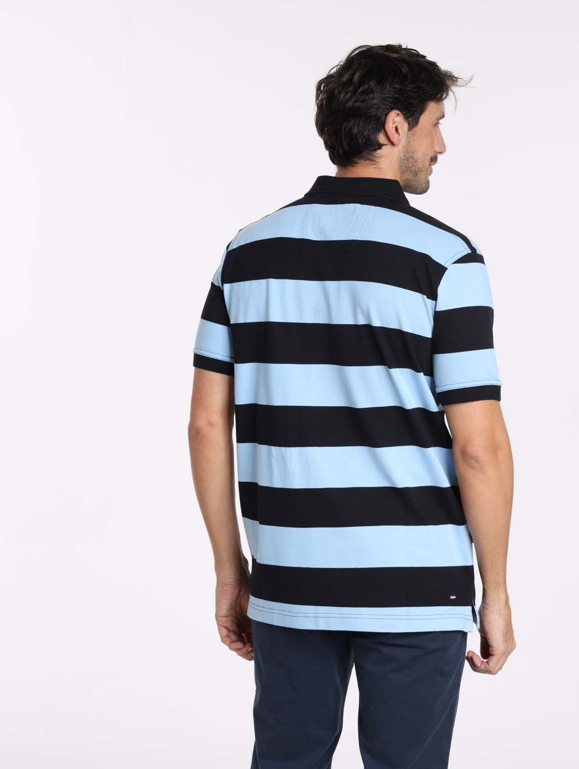 Polo OMAHA Bleu Ciel/Marine
