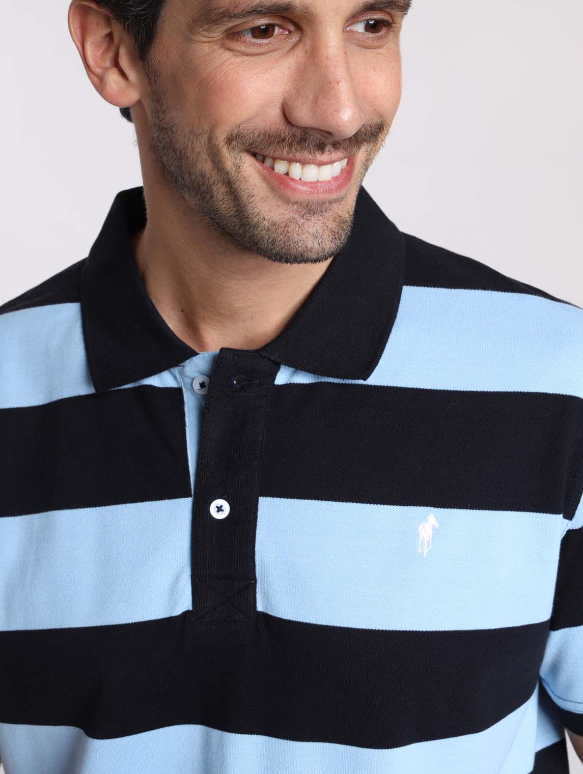 Polo OMAHA Bleu Ciel/Marine