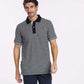 Polo OSAKA Marine/Gris Chine