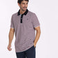 Polo OSAKA Bordeaux/Blanc