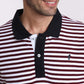 Polo OSAKA Bordeaux/Blanc