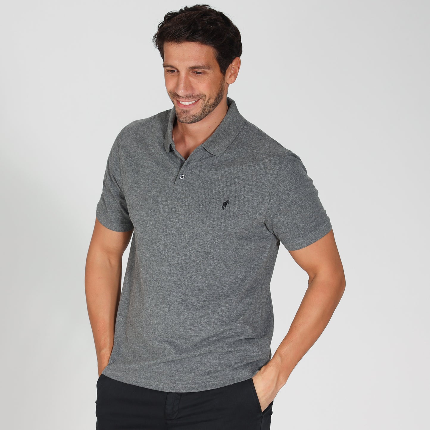 Polo PEDRO Gris Chiné