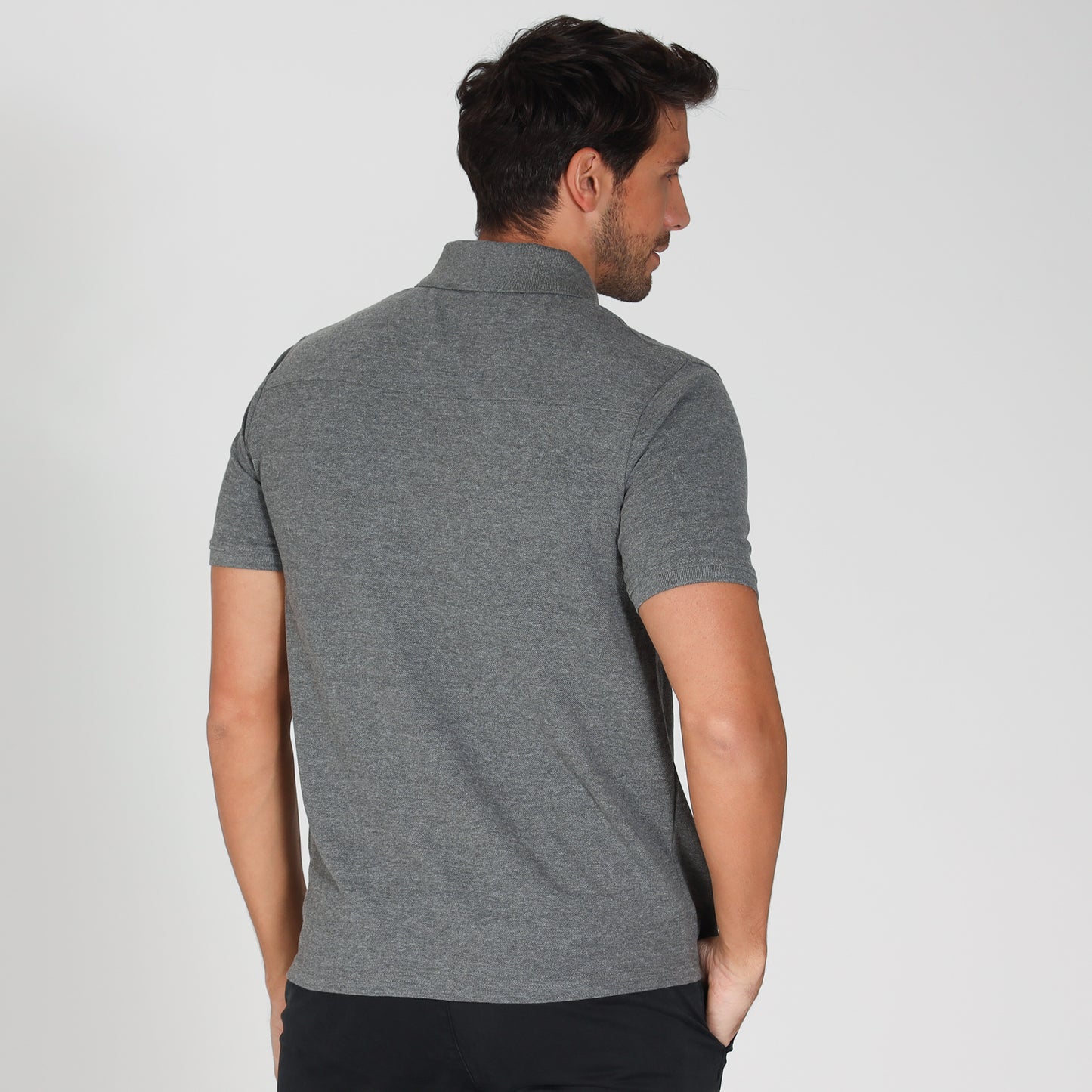Polo PEDRO Gris Chiné
