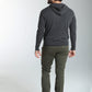 Gilet zippé à capuche Michel en coton Milano anthracite – Gentleman Farmer, vue 2