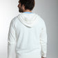 Gilet zippé à capuche Michel en coton Milano blanc – Gentleman Farmer, vue 4