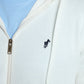Gilet zippé à capuche Michel en coton Milano blanc – Gentleman Farmer, vue 7