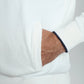 Gilet zippé à capuche Michel en coton Milano blanc – Gentleman Farmer, vue 8