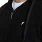 Gilet zippé à capuche Michel en coton Milano noir – Gentleman Farmer, vue 8