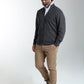 Gilet zippé col camionneur Morgan en coton Milano anthracite – Gentleman Farmer, vue 3