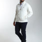 Gilet zippé col camionneur Morgan en coton Milano blanc – Gentleman Farmer, vue 3