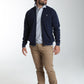 Gilet zippé col camionneur Morgan en coton Milano marine – Gentleman Farmer, vue 2