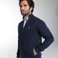 Gilet zippé col camionneur Morgan en coton Milano marine – Gentleman Farmer, vue 6