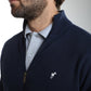 Gilet zippé col camionneur Morgan en coton Milano marine – Gentleman Farmer, vue 7