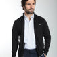 Gilet zippé col camionneur Morgan en coton Milano noir – Gentleman Farmer, vue 9