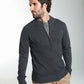 Gilet zippé Lyan en coton jacquard anthracite – Gentleman Farmer, vue 4