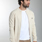 Gilet zippé Lyan en coton jacquard écru – Gentleman Farmer, vue 1