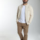 Gilet zippé Lyan en coton jacquard écru – Gentleman Farmer, vue 6