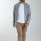 Gilet zippé Lyan en coton jacquard gris – Gentleman Farmer, vue 1