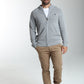 Gilet zippé Lyan en coton jacquard gris – Gentleman Farmer, vue 2