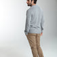 Gilet zippé Lyan en coton jacquard gris – Gentleman Farmer, vue 3