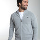 Gilet zippé Lyan en coton jacquard gris – Gentleman Farmer, vue 5