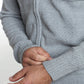 Gilet zippé Lyan en coton jacquard gris – Gentleman Farmer, vue 7