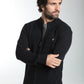 Gilet zippé Lyan en coton jacquard noir – Gentleman Farmer, vue 3