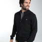 Gilet zippé Lyan en coton jacquard noir – Gentleman Farmer, vue 4