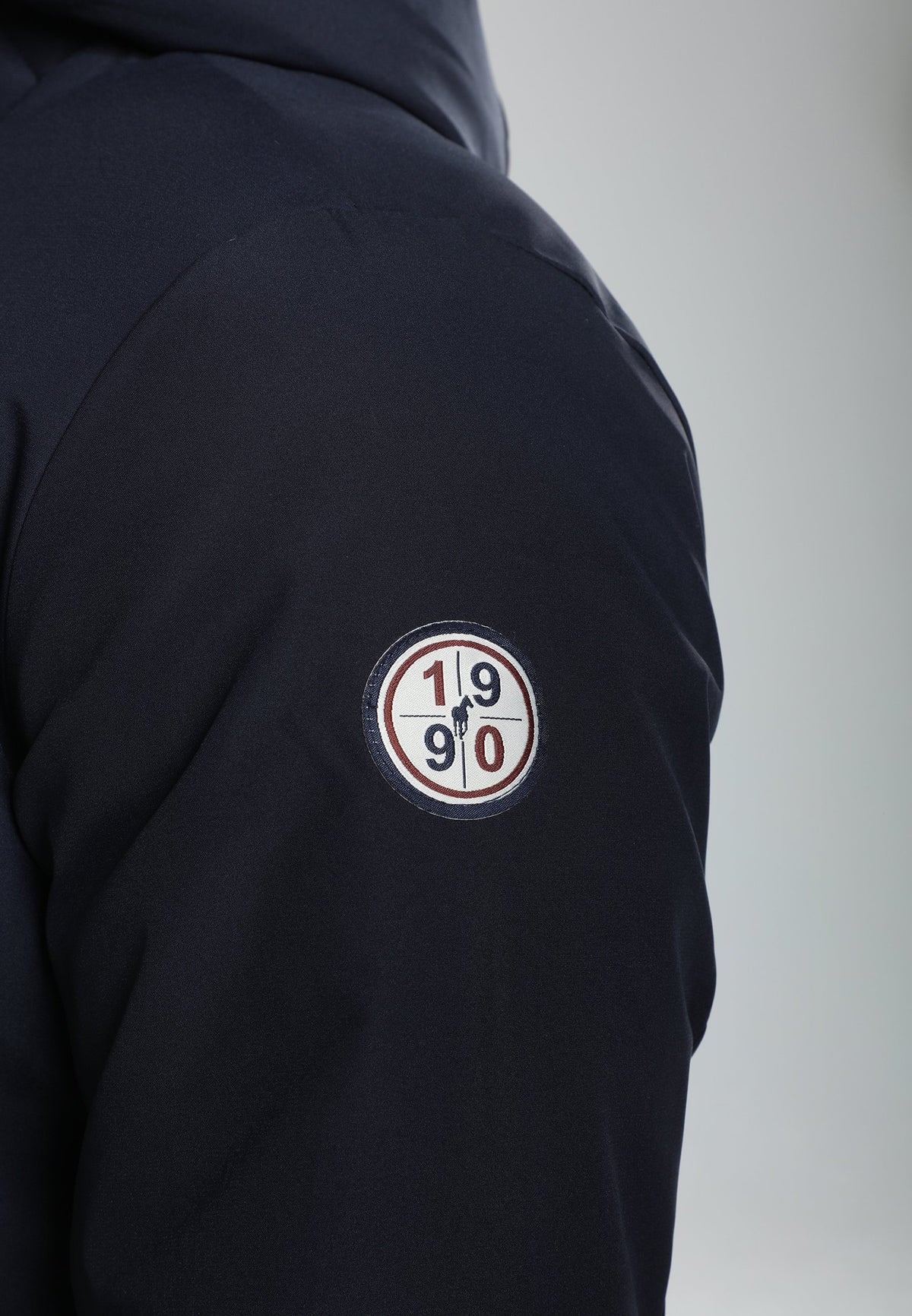 Parka à capuche amovible Prince en polyester marine – Gentleman Farmer, vue 10