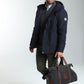 Parka à capuche amovible Prince en polyester marine – Gentleman Farmer, vue 3