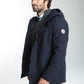 Parka à capuche amovible Prince en polyester marine – Gentleman Farmer, vue 4