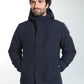 Parka à capuche amovible Prince en polyester marine – Gentleman Farmer, vue 7